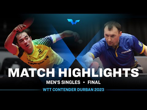 Hugo Calderano vs Yaroslav Zhmudenko | MS Final | WTT Contender Durban 2023