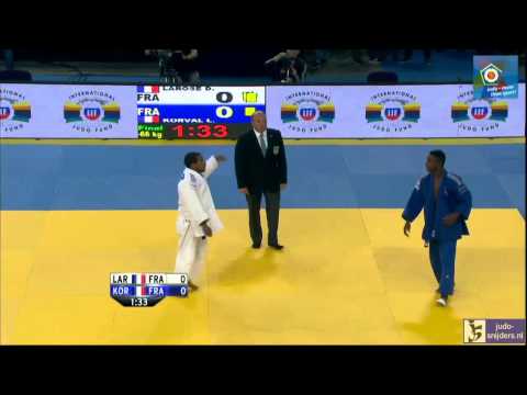 Judo 2014 European Championships Montpellier: Larose (FRA) - Korval (FRA) [-66kg] final