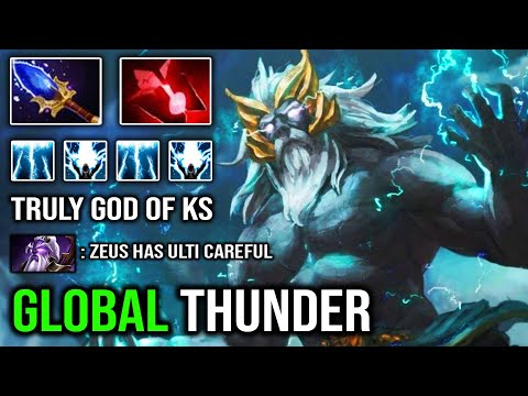 TRULY KS GOD 15Min Godlike Zeus Global Thunder 100% Destroyed Anyone on the Map with Zero Death DotA