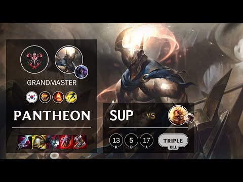 Pantheon Support vs Leona - KR Grandmaster Patch 11.10