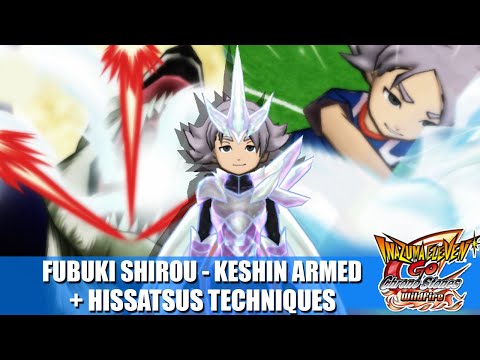 Fubuki Shirou - Keshin Armed + All Hissatsus Techniques | Inazuma eleven GO 2: Chrono Stone