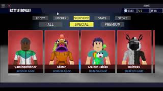 Roblox Battle Royale Simulator Codes 2019 Th Clip -