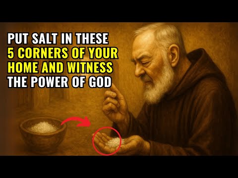 ⚠️ PADRE PIO REVEALS: PUT SALT IN THESE 5 CORNERS OF YOUR HOME AND WITNESS THE POWER OF GOD