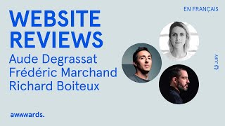 🔴 Live Jury Website Reviews | Frédéric Marchand, Aude Degrassat & Richard Boiteux (Eng Subtitles)