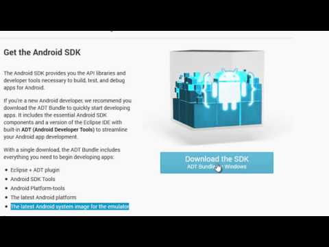 DEVELOPPER SOUS ANDROID 2 Téléchargement du SDK ANDROID
