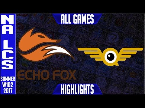 FOX vs FLY ALL GAMES Highlights - NA LCS Summer Split 2017 W1D2 - Echo Fox vs FlyQuest