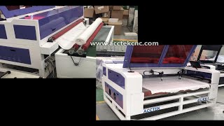 Hign quality laser cutting machine with Auto feeding roller device youtube video