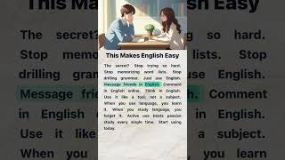 This Makes English Easy | English Reading and Listening Practice #englishforbeginners #easyenglish