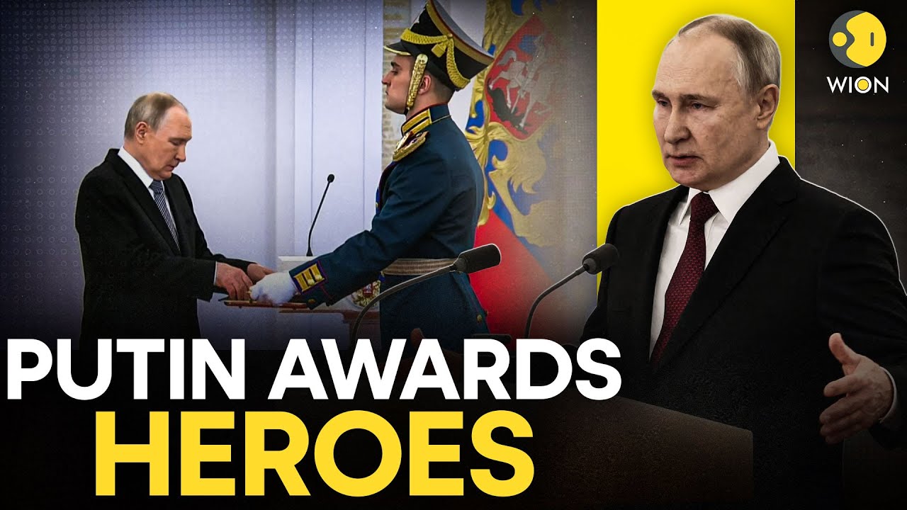 Putin LIVE: Russian President Putin Presents Gold Star Medals at Grand Kremlin Ceremony