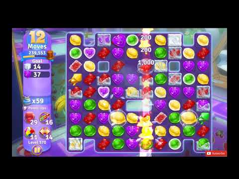 Wonka's World of Candy Level 570 NO BOOSTERS - A S GAMING ✔