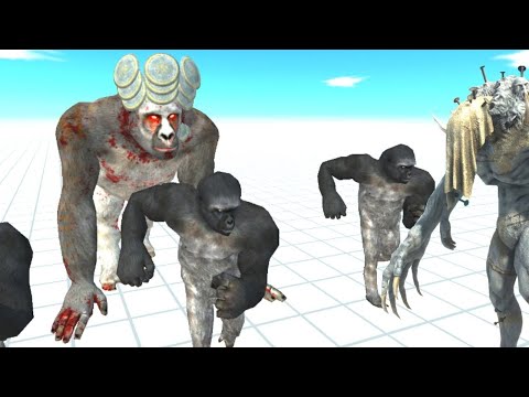 KING GORO + X3 PRIMATES ATTACK SCOURGE + X3 INFERNALS - ANIMAL REVOL BATTLE SIMULATOR