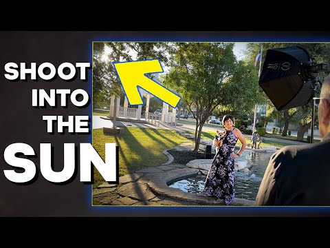 How to IMPROVE your portraits by shooting INTO the SUN