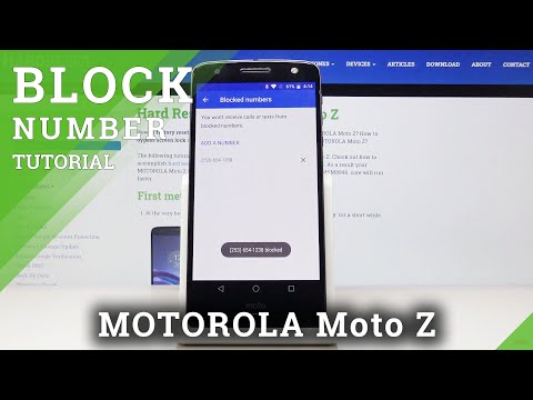 How to Block Number MOTOROLA Moto Z – Blocking Options