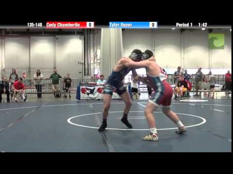SCHOOLBOY 135-140 - Cody Chamberlin vs. Tyler Roper