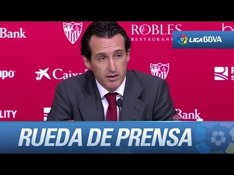 Rueda de prensa de Unai Emery tras el Sevilla FC (5-0) Getafe CF