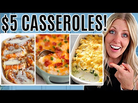 $5 CASSEROLES - Quick and Easy Cheap Meals! Perfect...