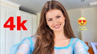Download lagu 4K Lingerie Try On Haul See Everything Sheer Transparent Micro Bikini & See-through Dresses with me mp3