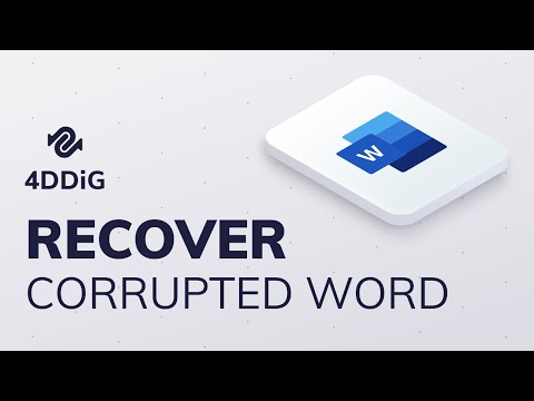 [2021]How to Repair Corrupted Word File?|Tenorshare 4DDiG