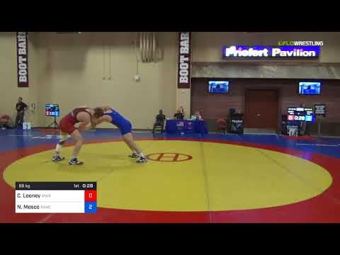 2018 Marine Corps US Open/UWW Junior Freestyle 86 Con 16 #1 - Carless Looney (WWRTC) Vs. Nicolas M