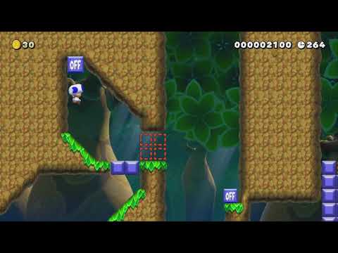 Fast Switch pushing (very hard) by Basko - Super Mario Maker 2 - No Commentary 1bx 1by