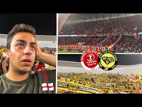 ENGLISH FAN EXPERIENCES CRAZY ATMOSPHERE & ISRAELI ULTRAS at Hapoel Tel Aviv vs Maccabi Netanya!