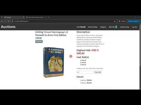 Cs50s Web Programming With Python And Javascript Project 2 Commerce Python Django Sql