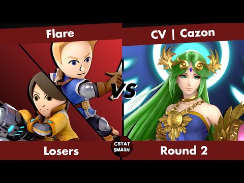 No Caps!! Spring 2023 Arcadian Pools - Flare (Mii Swordfighter, Mii Gunner) vs CV | Cazon (Palutena)