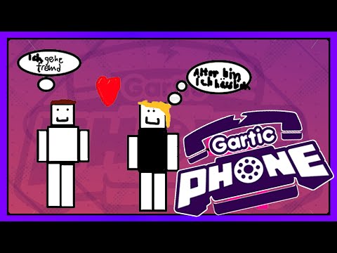 Zwei Runden Gartic Phone mit Max, Merlin und Loris