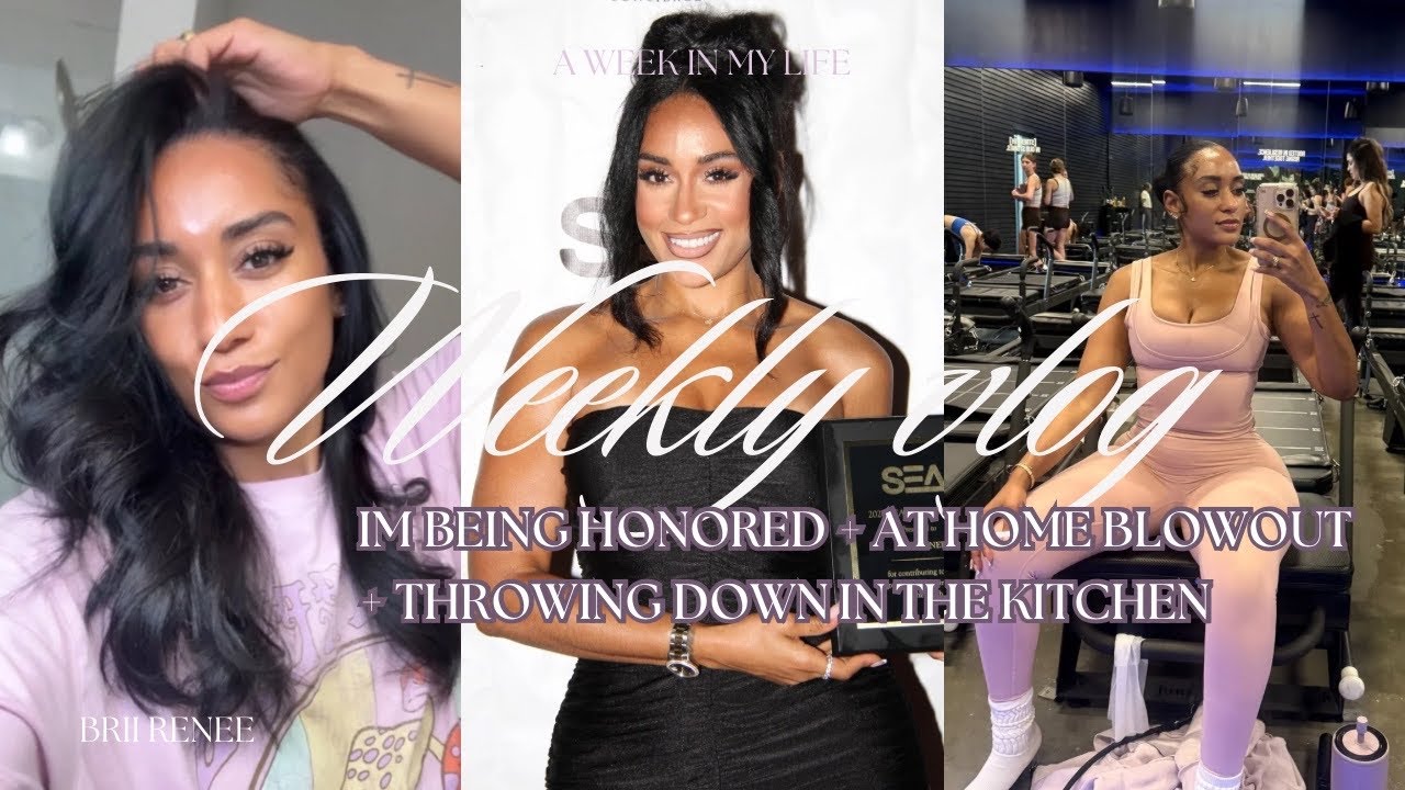 A week in my life: I'm being Honored + At home blowout + throwing down in the kitchen + pilates