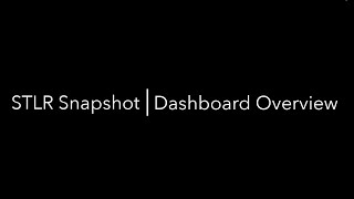 STLR Snapshot Dashboard Overview How-To Walk-Through Help | University of Central Oklahoma