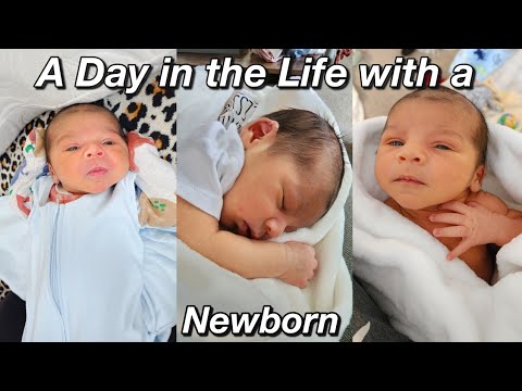 A Day in the Life with a Newborn *2 weeks old*