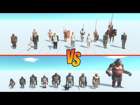 Mutant Primates vs Humans ⚔️ - Animal Revolt Battle Simulator
