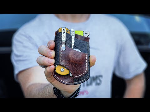 EDC Leather Pocket Organizer.  Pocket perfection?? | 4K