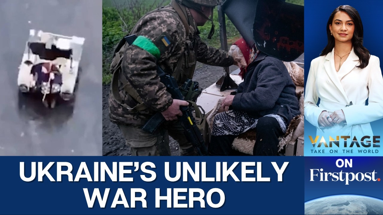 Robot Carries Elderly Ukrainian Woman to Safety Near Front Line | Vantage on Firstpost | N18G