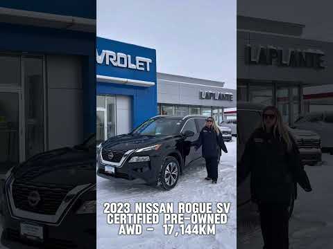 2023 Nissan Rogue AWD SV Moonroof in Black for sale at Laplante Chevrolet Buick GMC in Casselman, ON