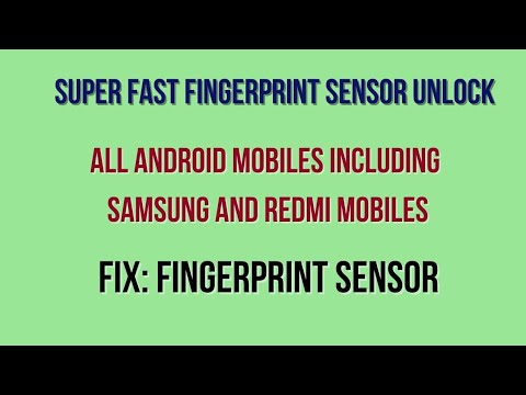 Super Fast Fingerprint Sensor Unlock || All android mobiles including Samsung and Redmi mobiles