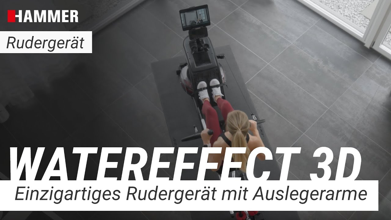 HAMMER Rudergerät WaterEffect 3D
