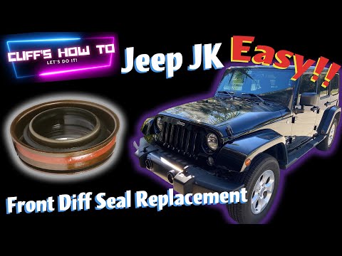 Jeep Wrangler JK Front Axle Seal Replacement