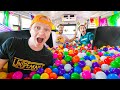 Filling My School Bus With Ball Pit Balls!