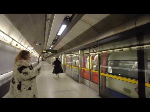 Waterloo to Westminster Underground Station Tube Ride
