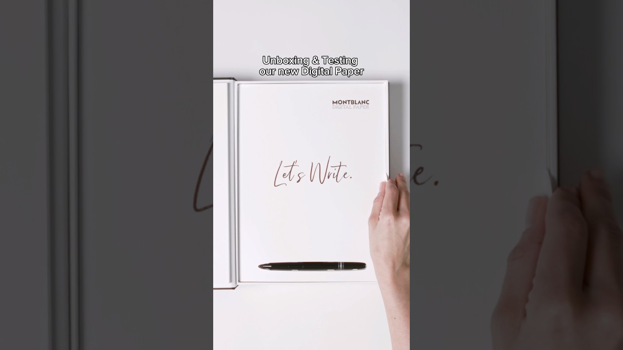 The Montblanc Digital Paper. Endless possibilities for writing, sketching, and annotating🖋️🖤✨