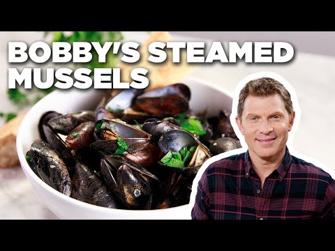 Bobby Flay's Steamed Mussels | Food Network