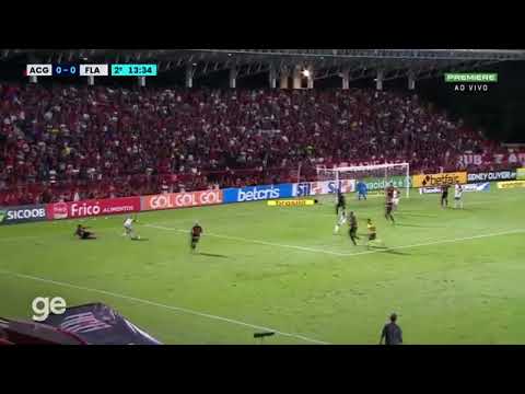 Bela jogada que quase termina no gol contra o Atlético GO em 2021
