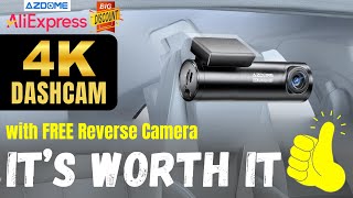4K Front Dashcam + Reverse Camera  |  AZDOME M300S  | Big Discount on AliExpress