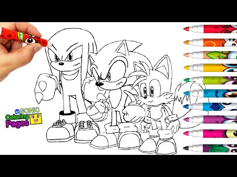 Sonic Team - Coloring Pages NEW Sonic 3Tails,Knuckles, -Tobu - Good Times [NCS Release]