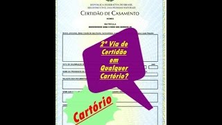 Segunda Via de Certidão em Qualquer Cartório? - Registro Civil das Pessoas Naturais