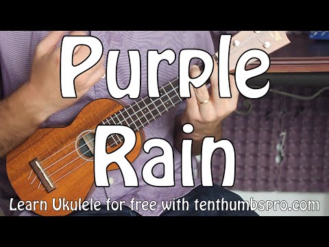 Purple Rain - Prince - Ukulele Tutorial - R.I.P. Prince Thank You!