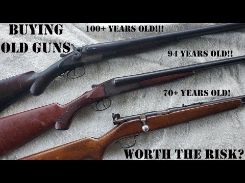 Pieces of History. 100+ Year Old Double Barrel Shotgun & 70 year old 22LR Bolt Action Rifle