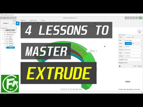 Fusion 360 - 4 lezioni per padroneggiare l'estrusione