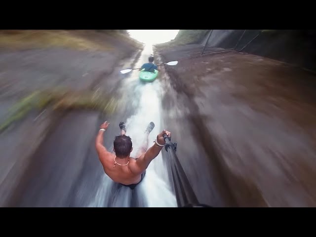 Kayaking Down a SEWAGE DRAIN